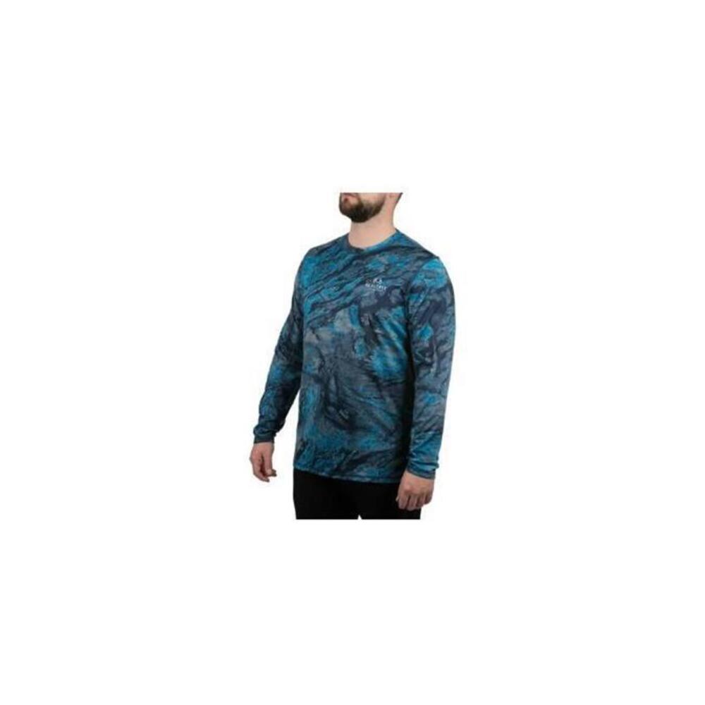 New Realtree Aspect Estuary Mens Long Sleeve Reversible Performance Fishing L